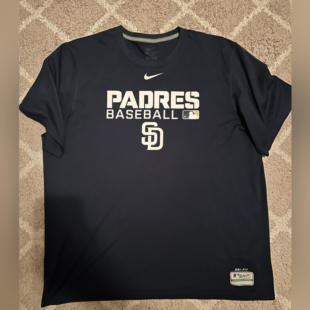 Nike Padres Baseball Tee in Dark Blue
